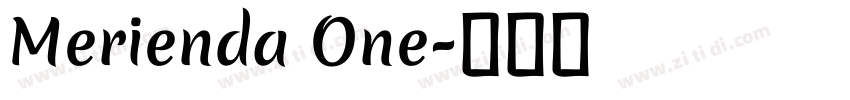 Merienda One字体转换